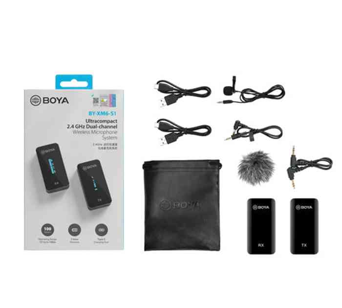 BOYA BY-XM6-K1 2.4GHz Ultra-compact Wireless Microphone